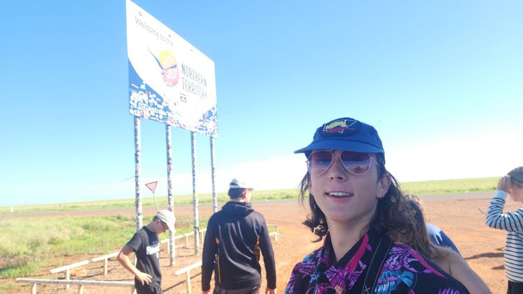 students on centra australia excursion