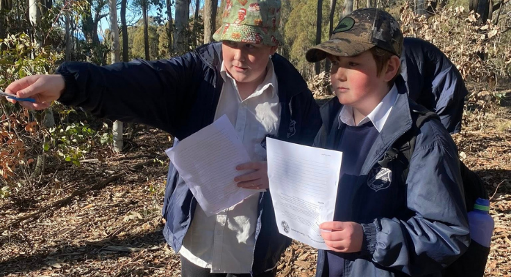boys navigating on maginity's gap excursion